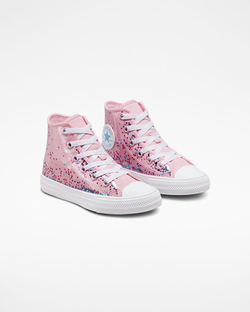 Tenisky Vysoke Converse Chuck Taylor All Star Encapsulated Glitter Dievcenske Oranžové Ruzove Modre | SK ED5R119